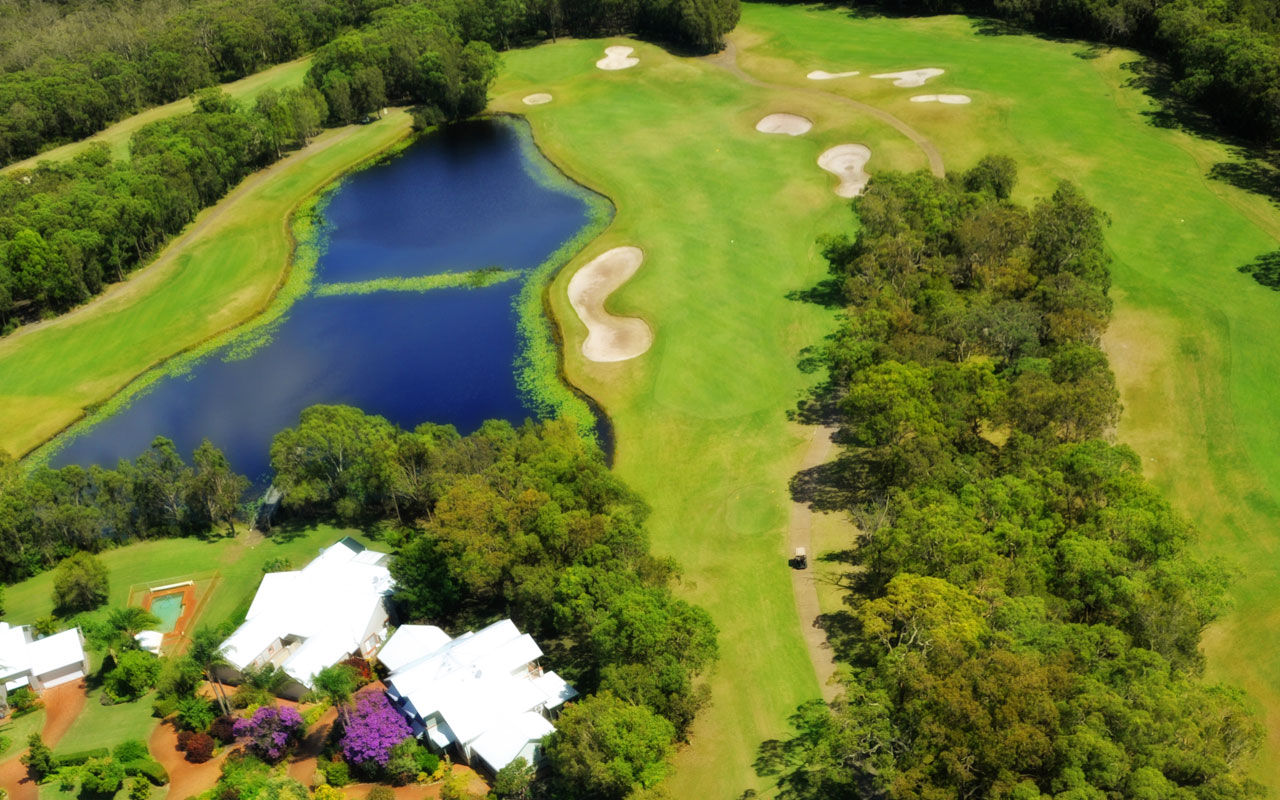 The 14th Hole from above