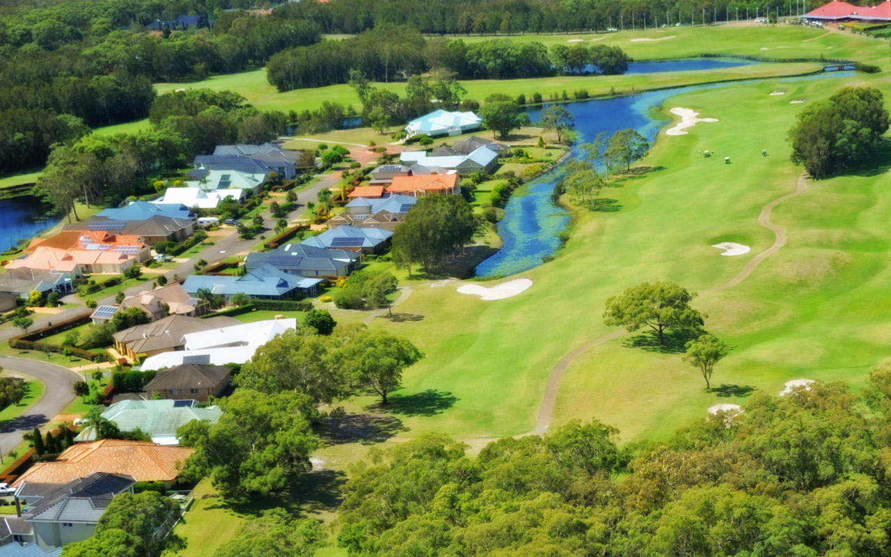 The 18th Hole from above